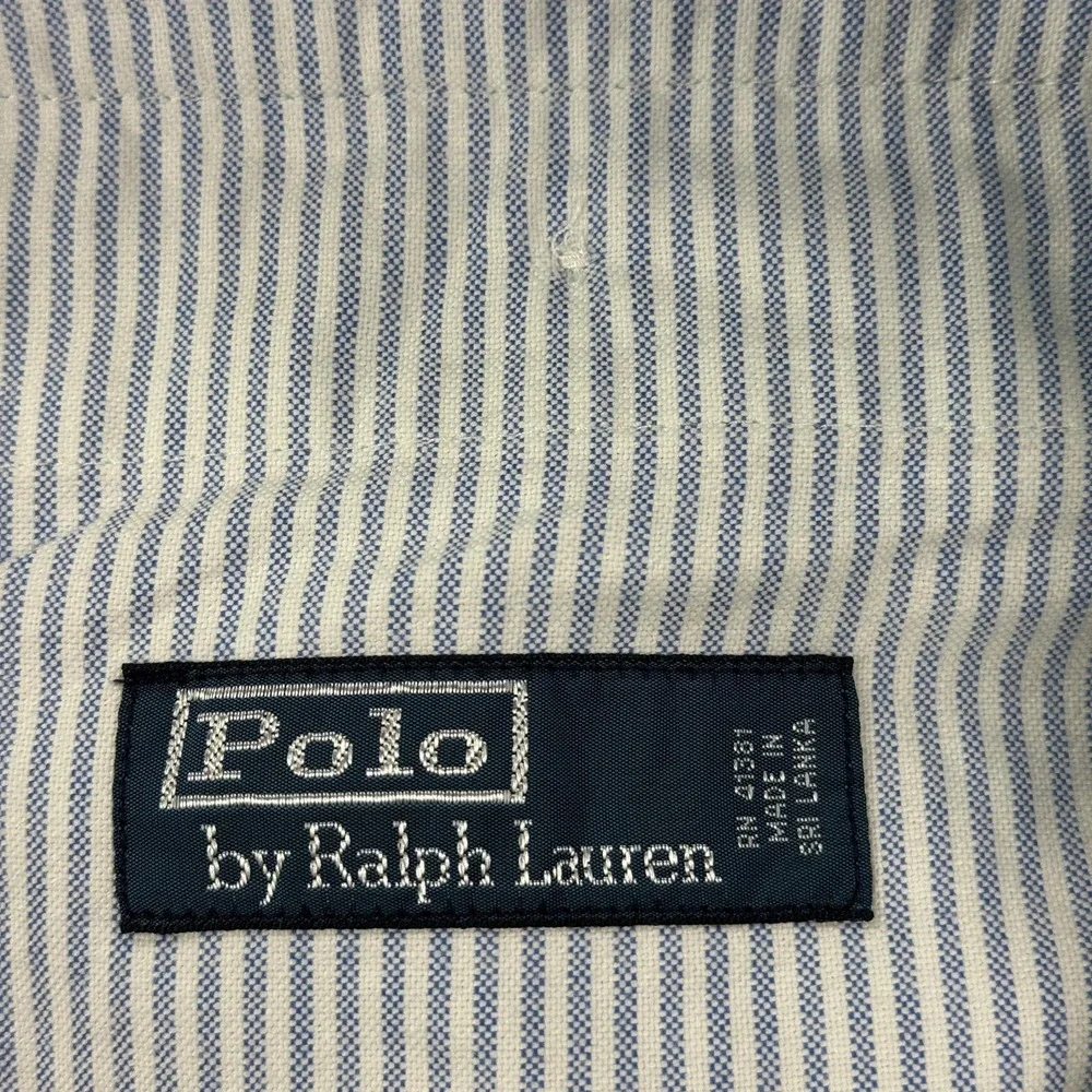 Vintage Polo Ralph Lauren Shorts Mens 33 Blue Chino Flat Front 10 Inseam Casual‎